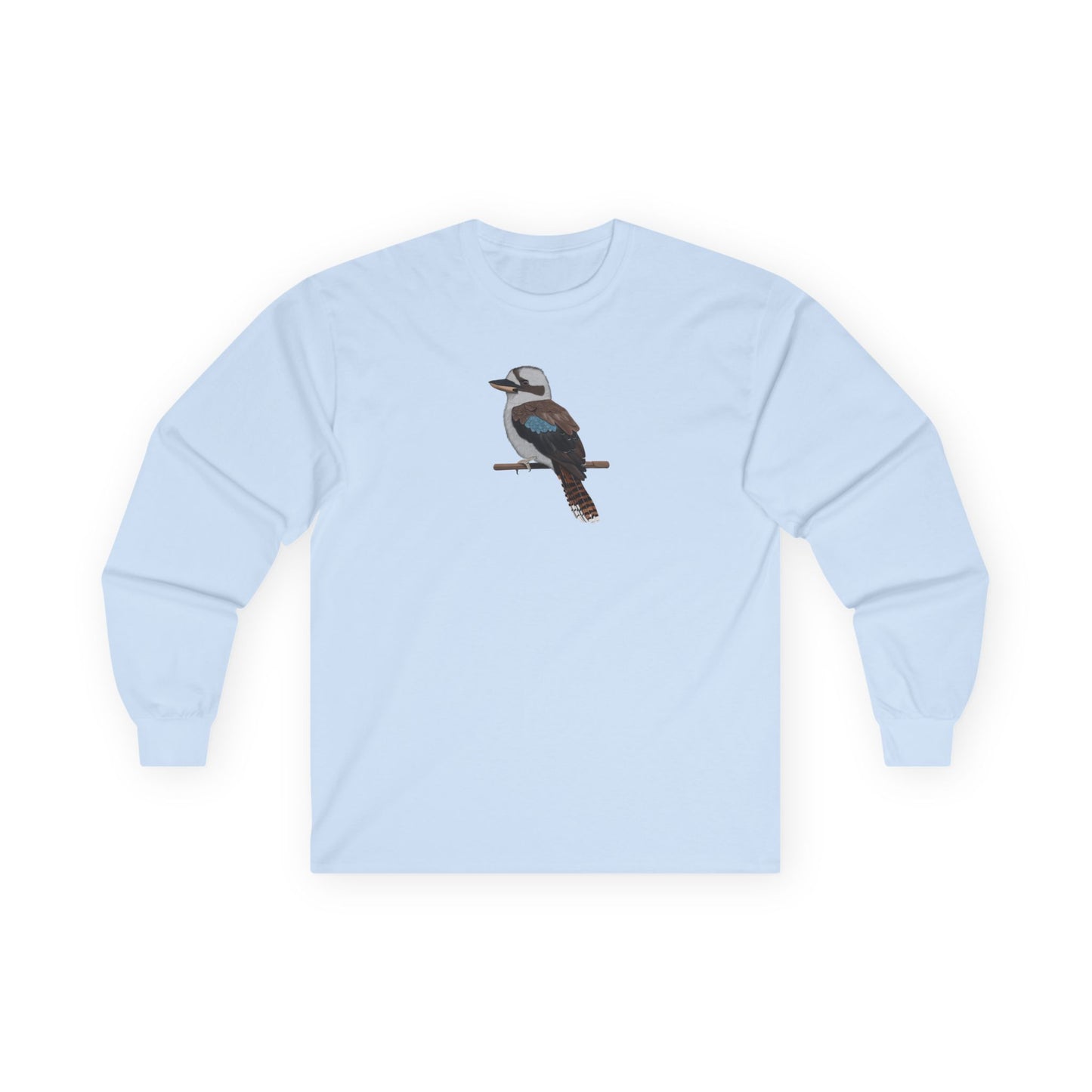 Kookaburra Birding & Birdwatching Bird Cotton Long Sleeve T-Shirt