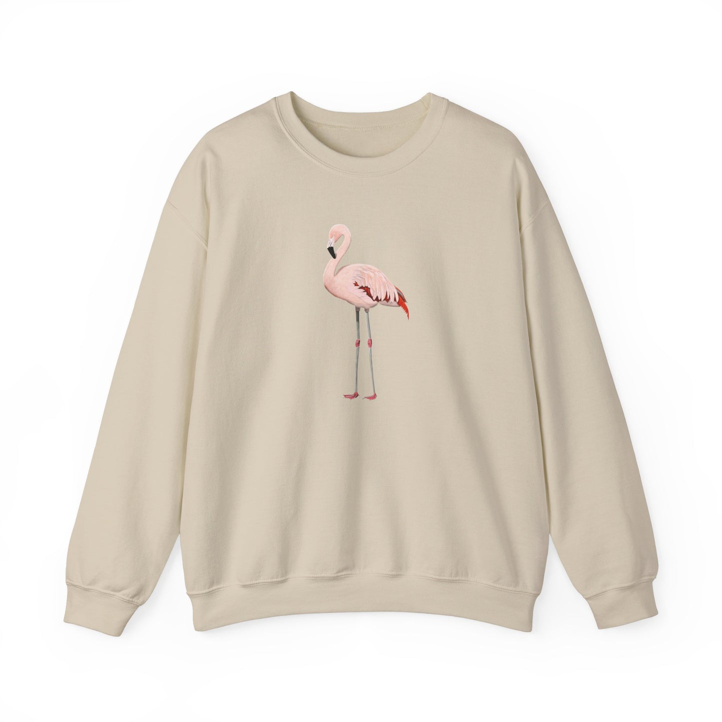 Flamingo Bird Watcher Biologist Crewneck Sweatshirt