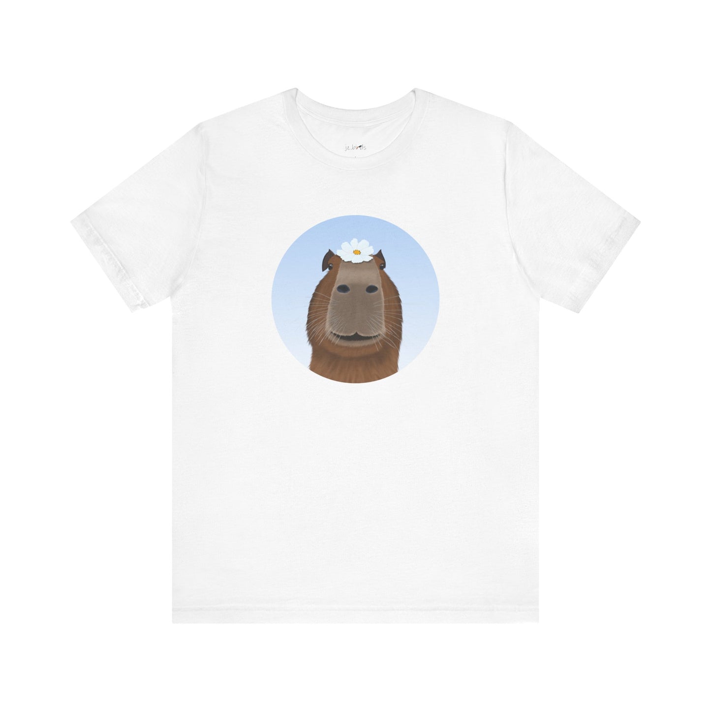 Capybara with a Flower Funny T-Shirt