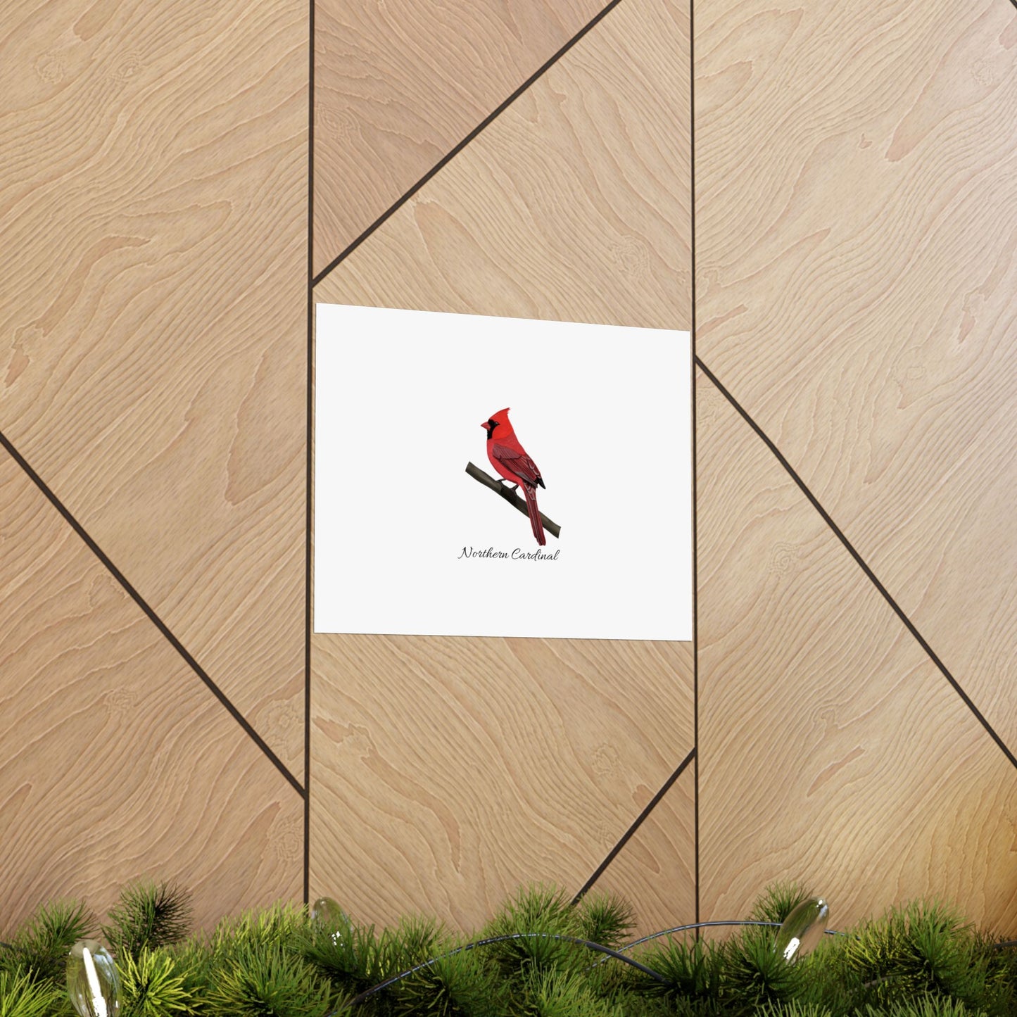 Cardinal Bird Birding Matte Poster