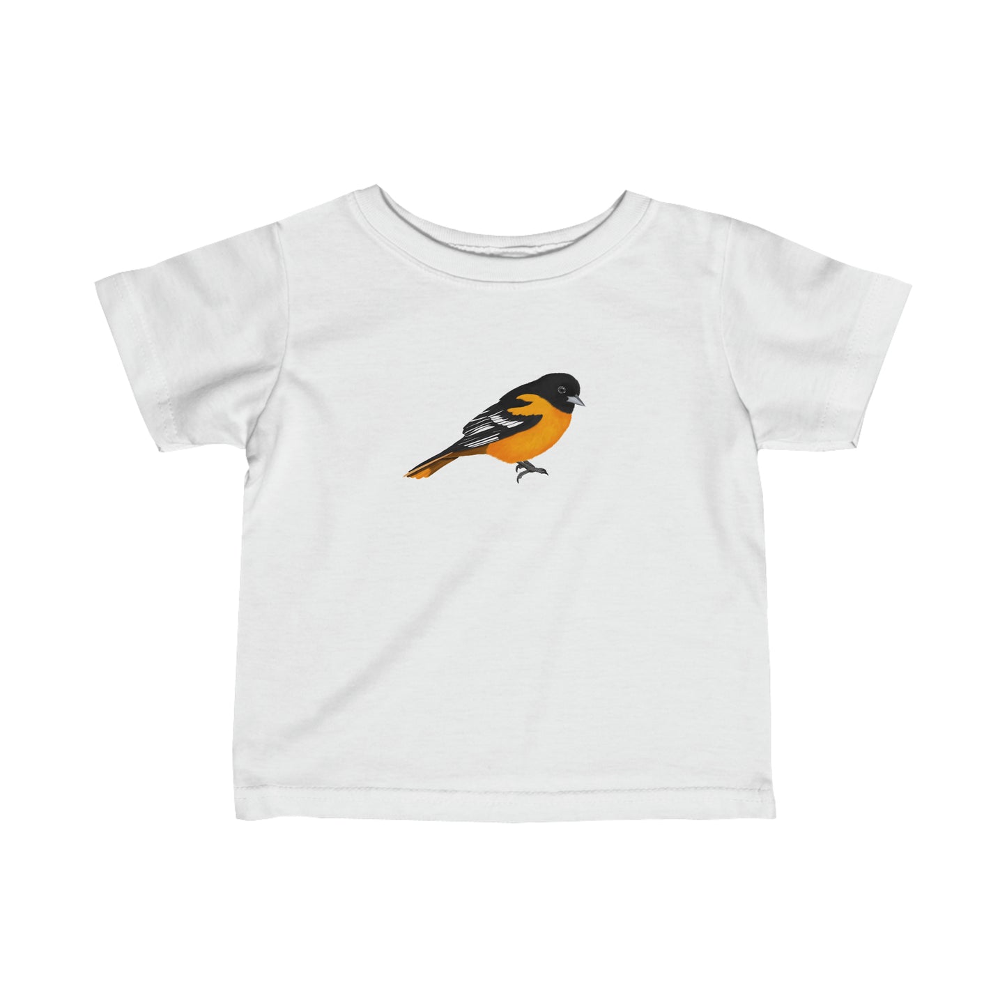 Baltimore Oriole Bird Baby & Toddler Fine Jersey Tee - jz.birds