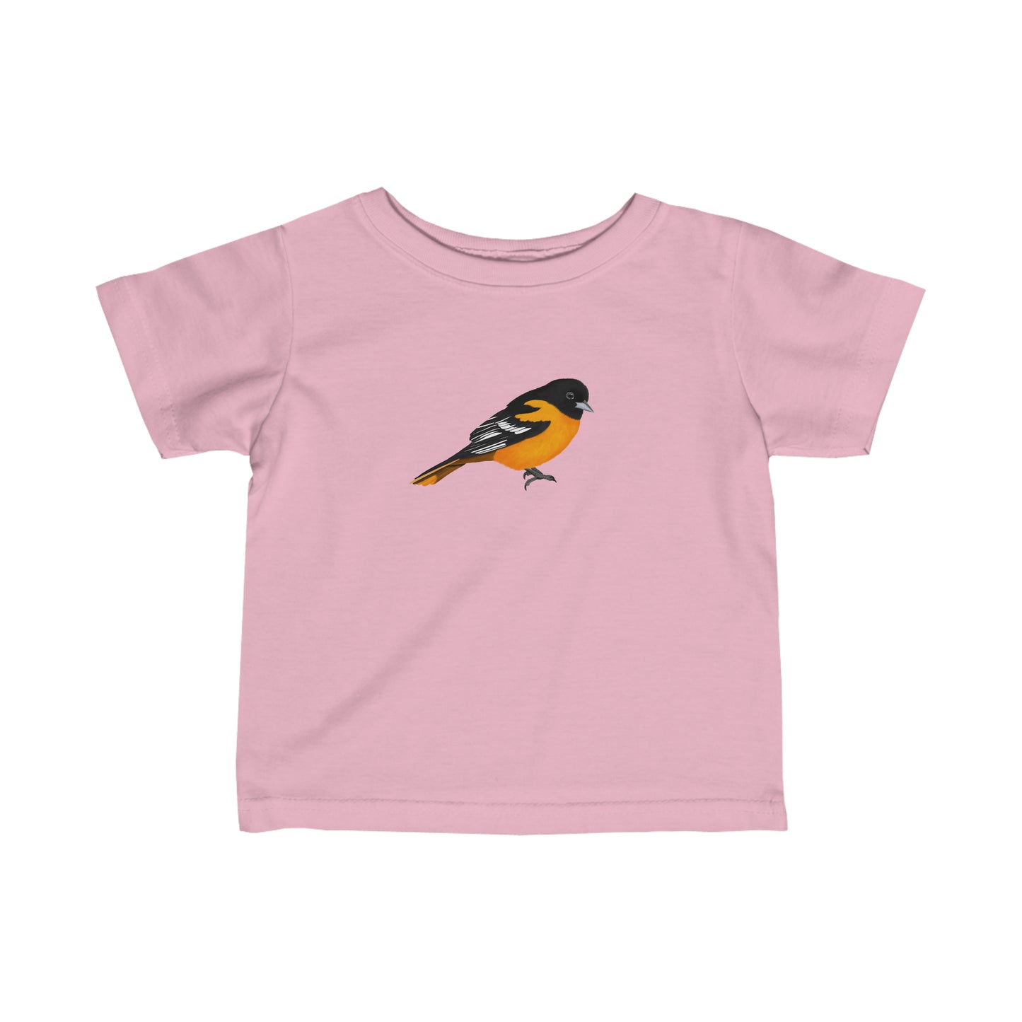 Baltimore Oriole Bird Baby & Toddler Fine Jersey Tee - jz.birds