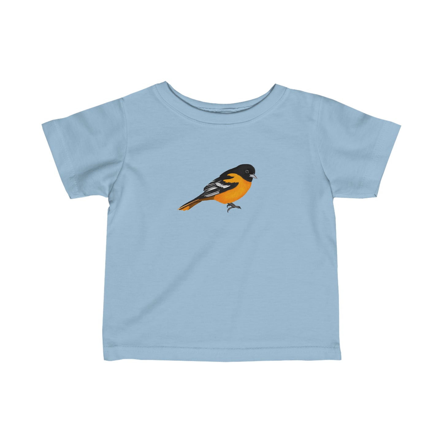 Baltimore Oriole Bird Baby & Toddler Fine Jersey Tee - jz.birds