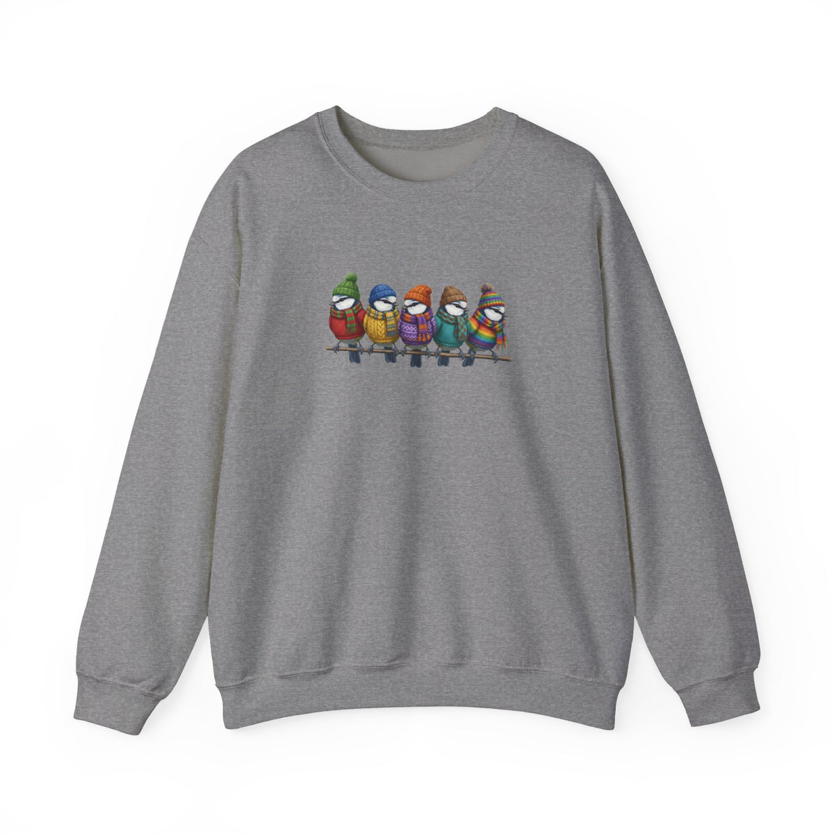 Blue Titmice Sweatshirt | Bird Watcher Crewneck Unisex Songbirds Wearing Knit Gift for Lovers – Animal Lover