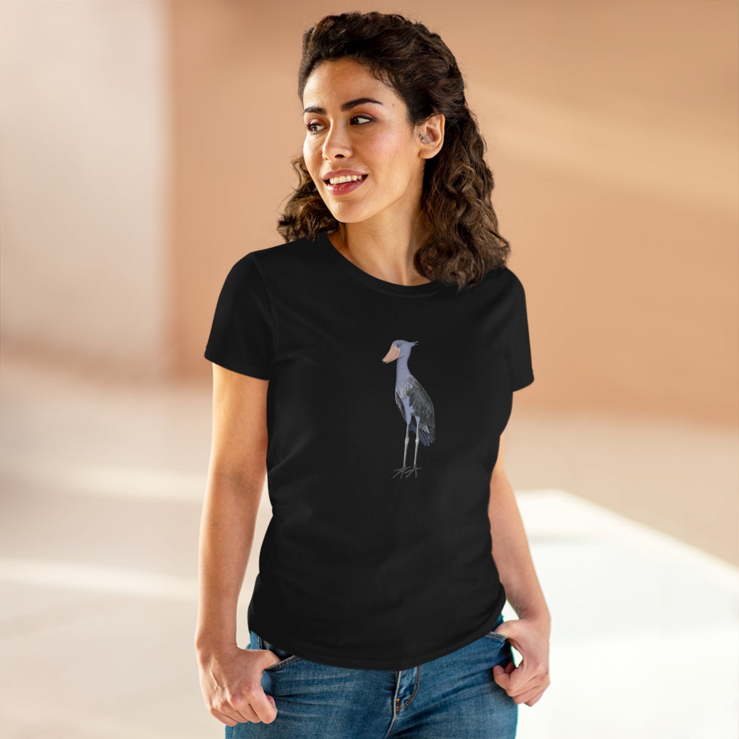 Shoebill Bird Design for Birdwatchers and Bird Lovers Women's T-Shirt