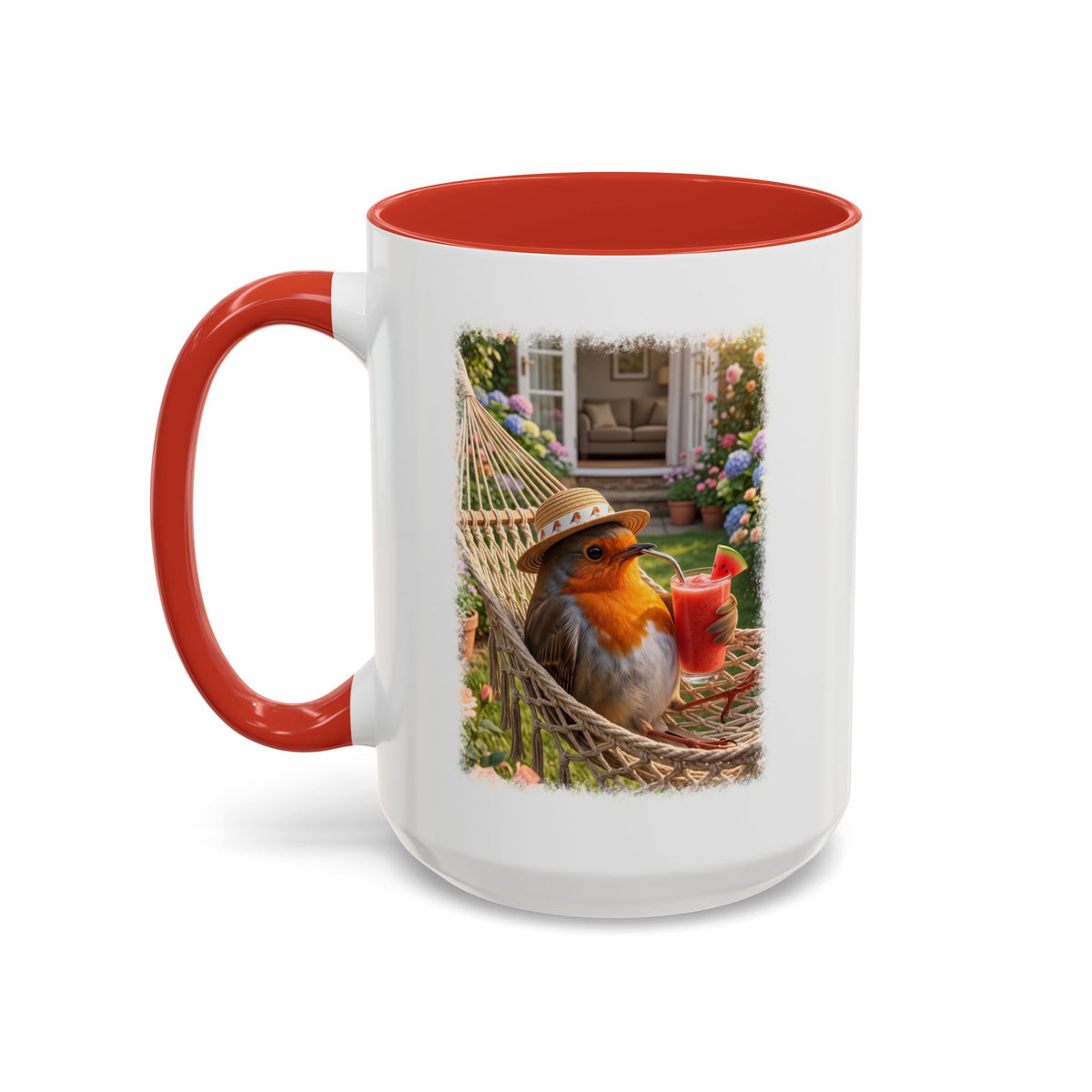 Robin Rosi Hammock and Smoothie Mug for Bird Lovers