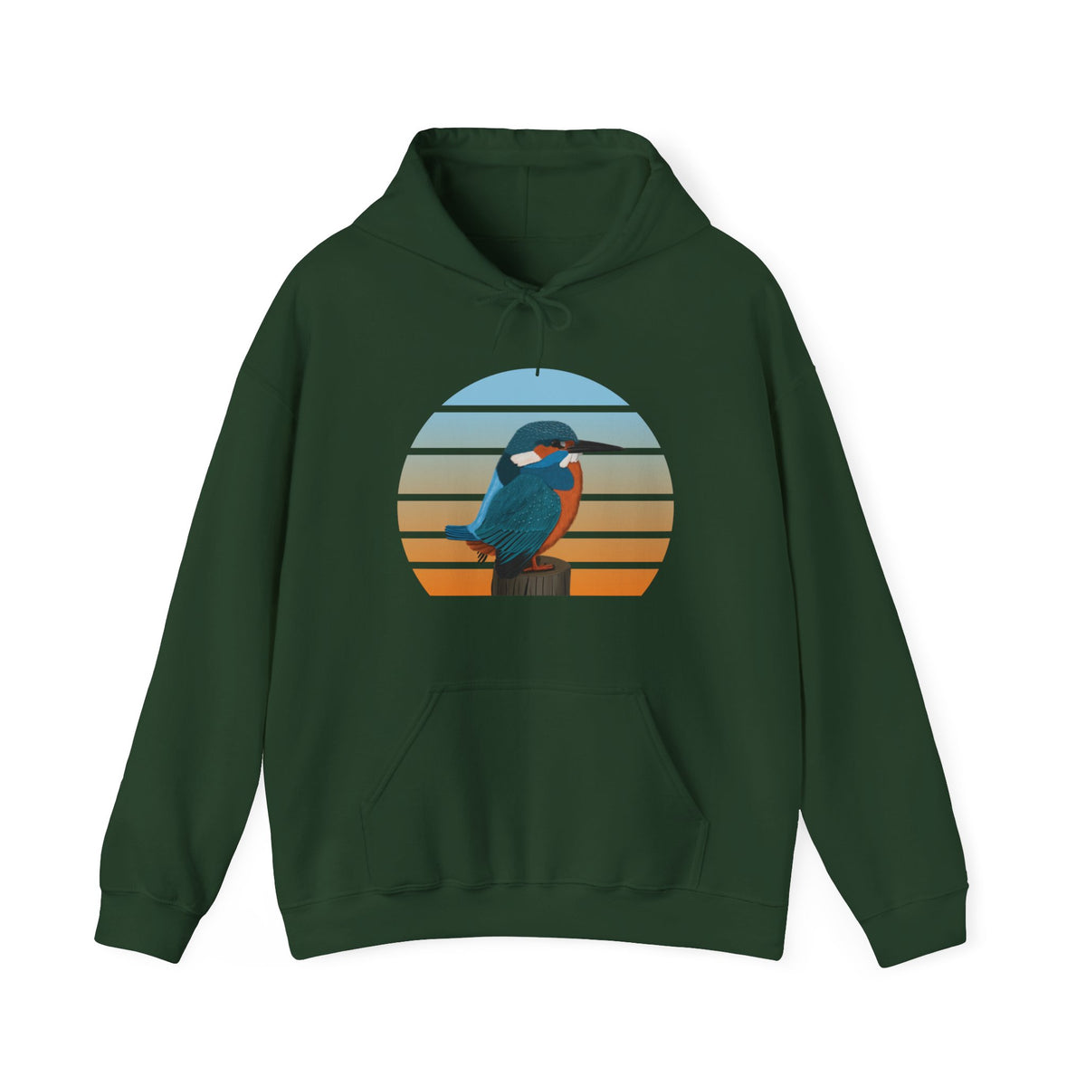 Kingfisher Hoodie – bird and DTG style