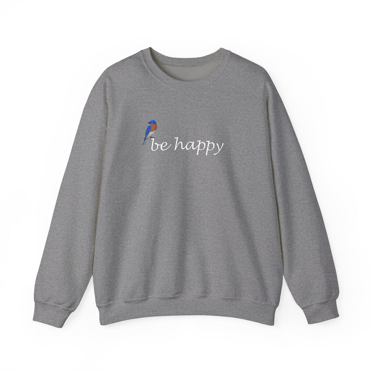 Bluebird Be Happy Bird Birding & Birdwatching Sweatshirt – Animal Lover Gift,