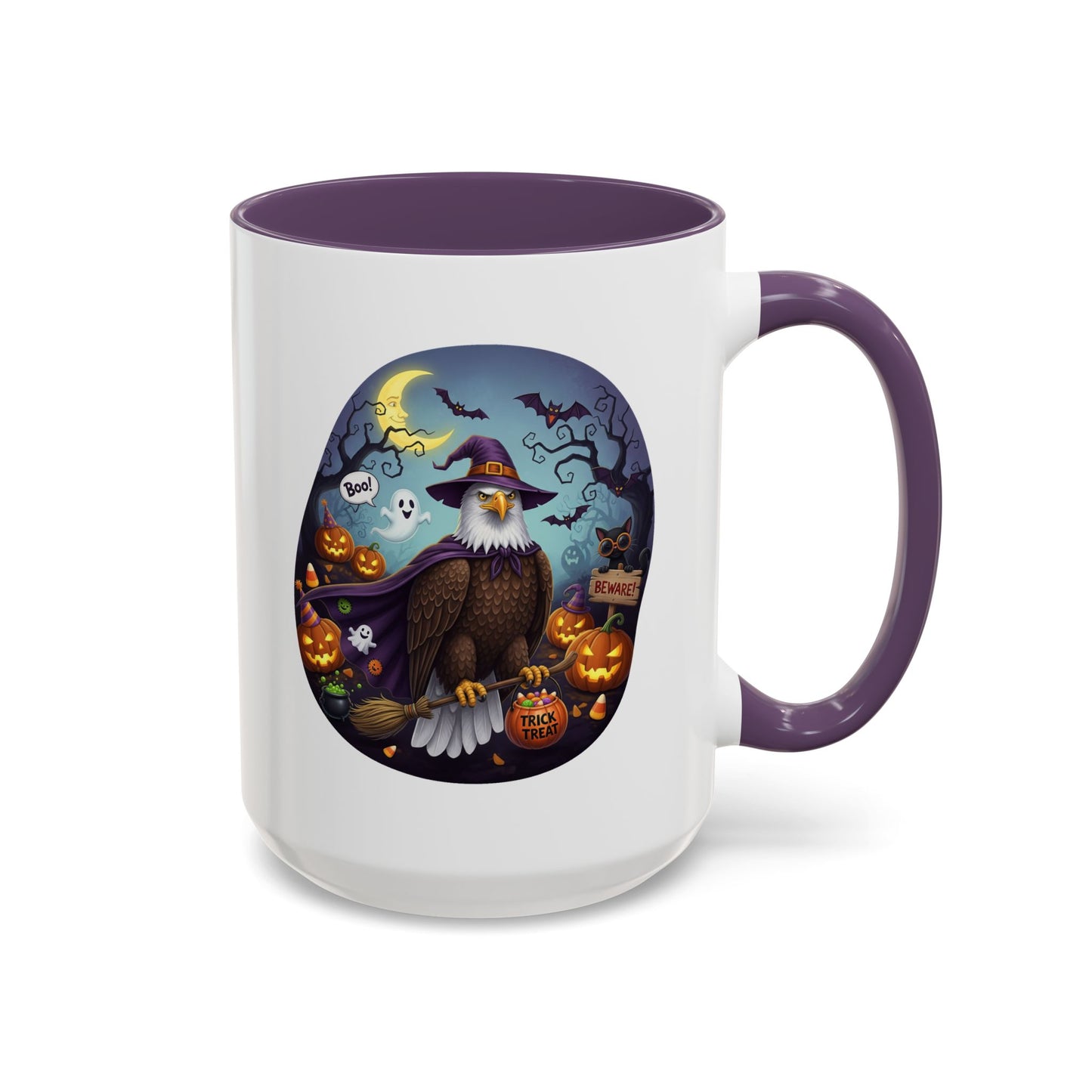 Bald Eagle Halloween Bird Mug - A Spooky & Funny Halloween Cup