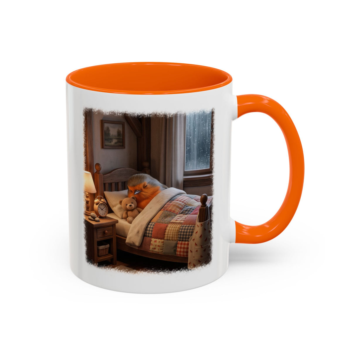 Robin Rosi Sleeping in Bed Mug for Bird Lovers