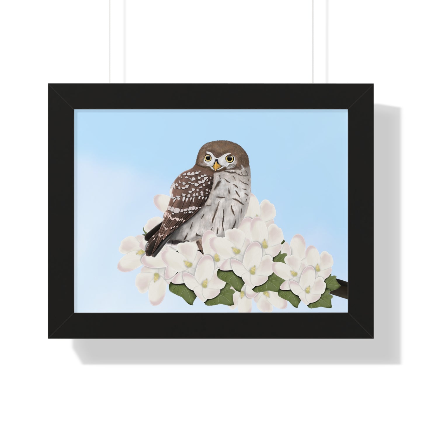 Owl Framed Poster in Black