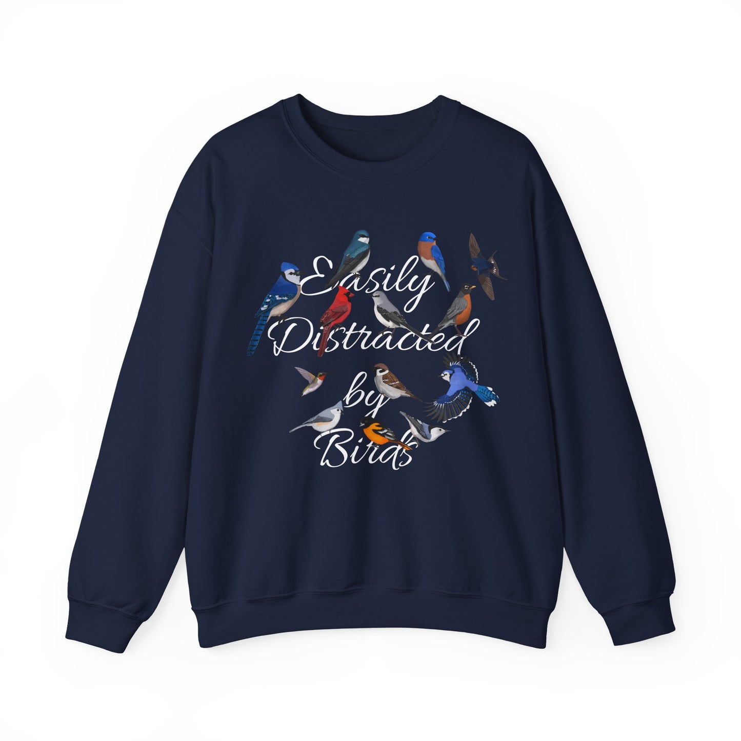 Hummingbird, Blue Jay and Cardinal Bird Sweatshirt – Animal Lover Gift, Avian Enthusiast
