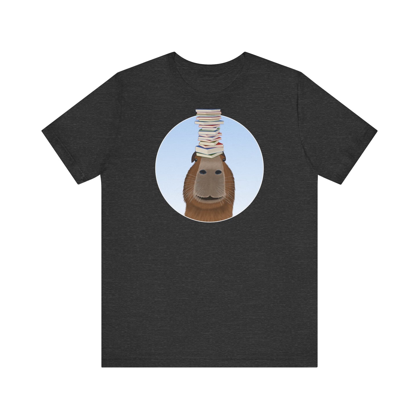 Capybara mit Büchern Lustiges T-Shirt für Capybara-Freunde