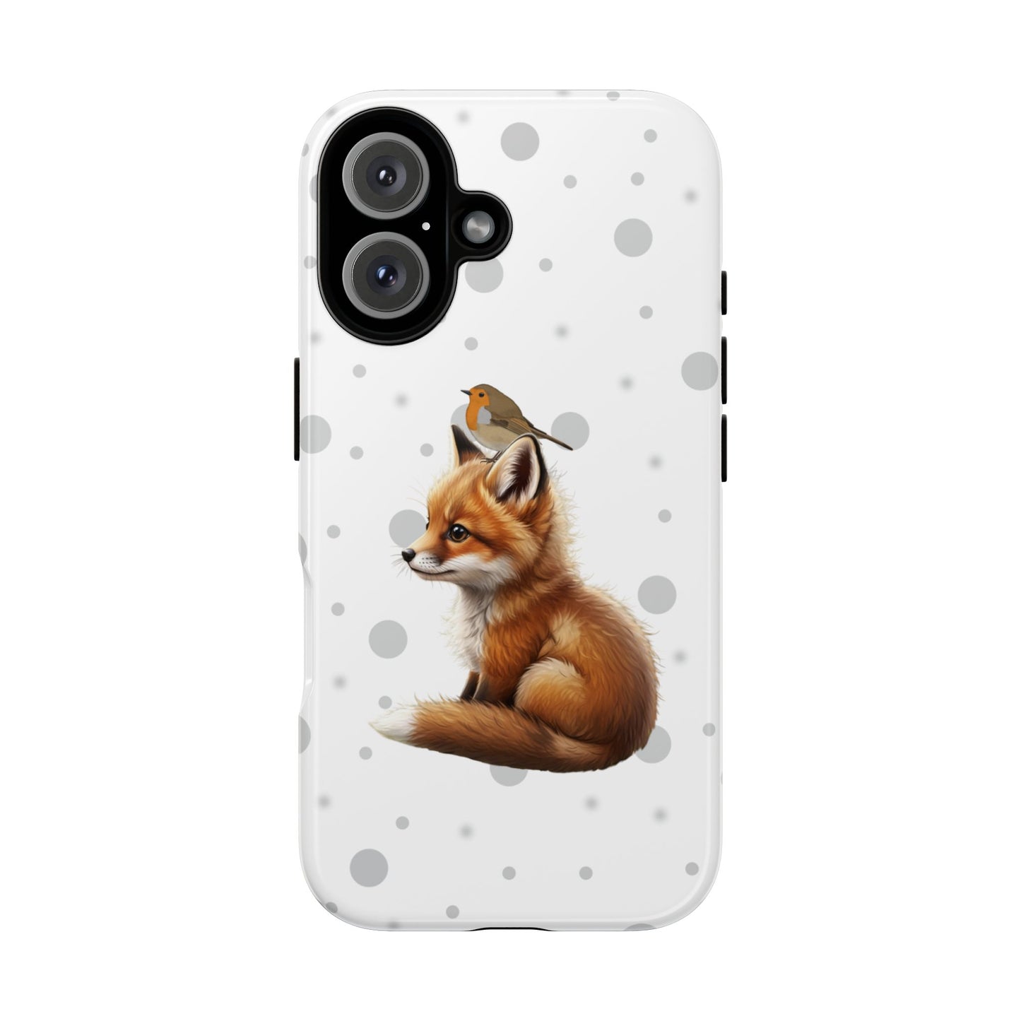 Rotkehlchen mit Fuchs iPhone & Google Pixel Tiermotiv Handyhülle - Tierisch guter Schutz