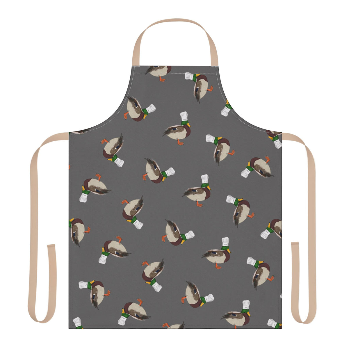 Mallard and Duck Apron in Black