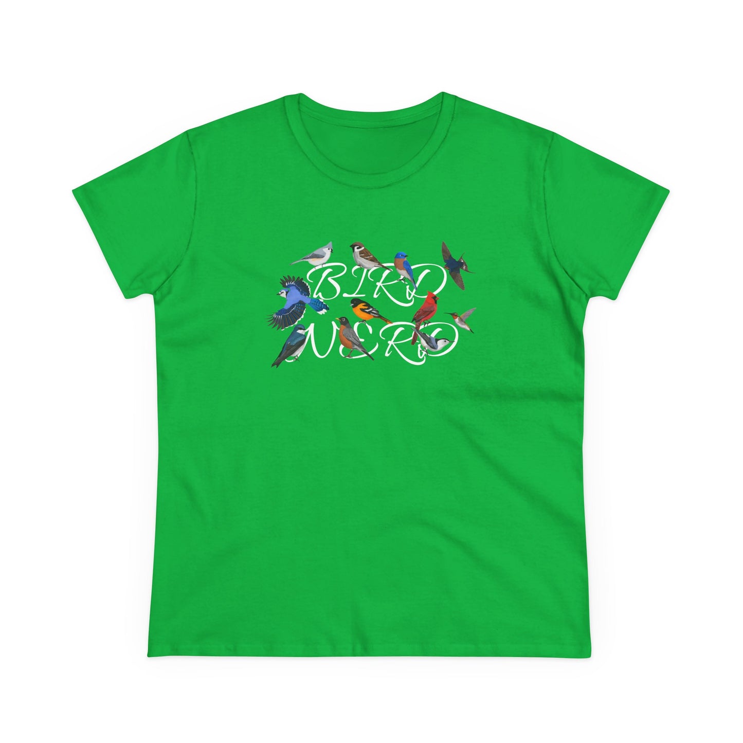 Bird Nerd Blue Jay Cardinal Bluebird Bird Design for Birdwatchers and Bird Lovers Women's T-Shirt