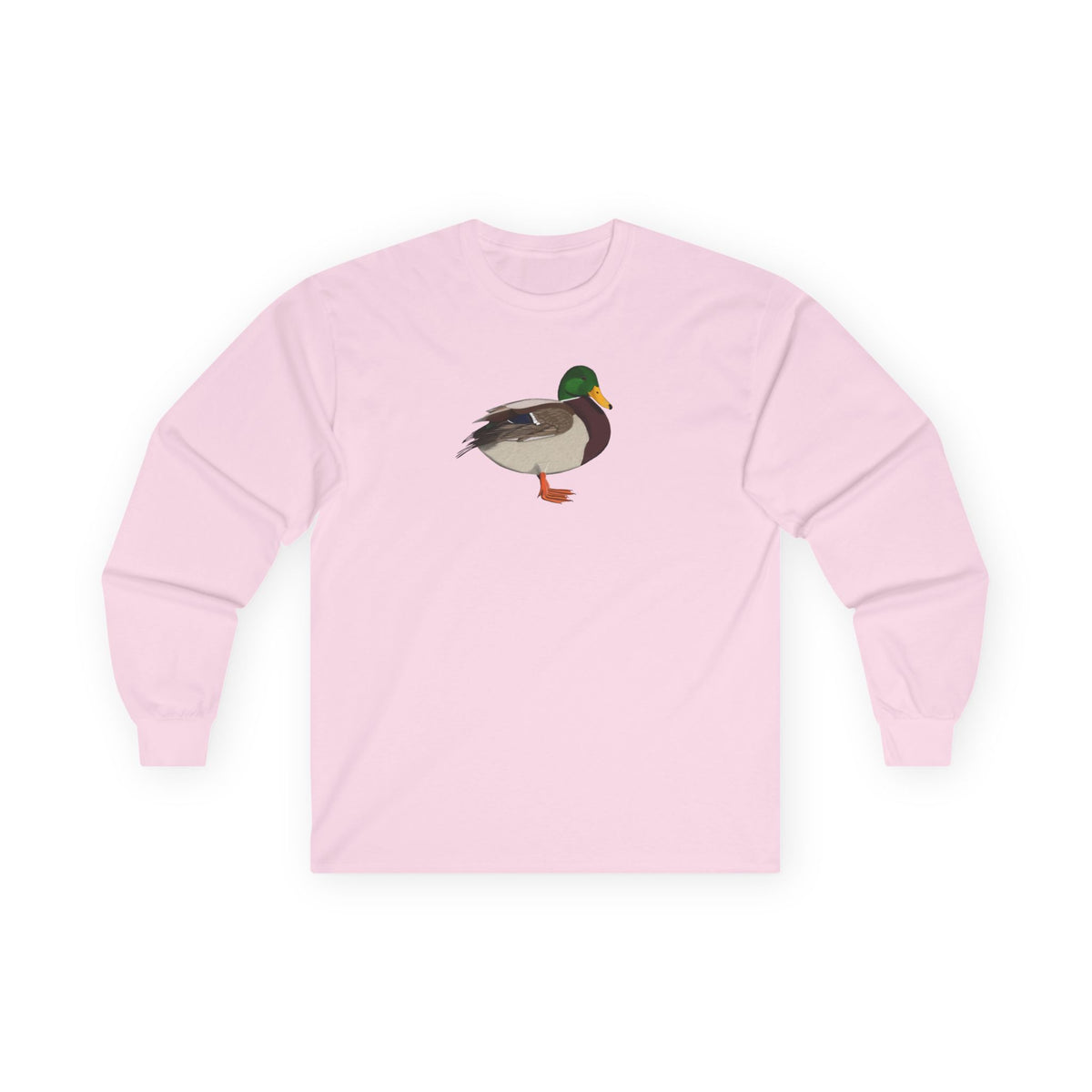Mallard Birding & Birdwatching Bird Cotton Long Sleeve T-Shirt – Graphic Tee, Long-sleeve