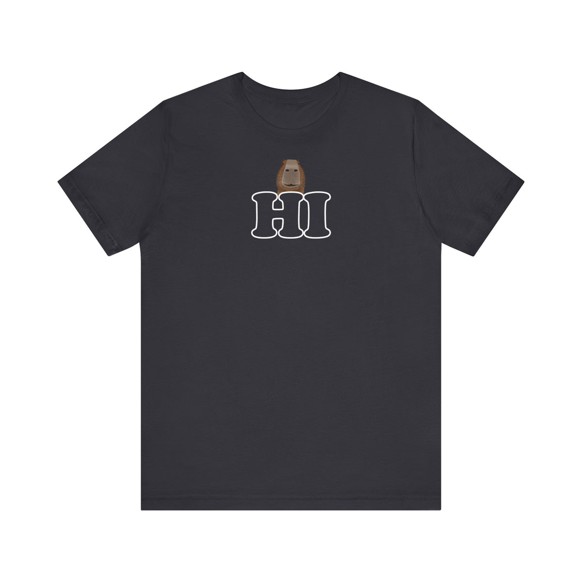 Capybara sagt Hi mit Lächeln Lustiges Capybara T-Shirt