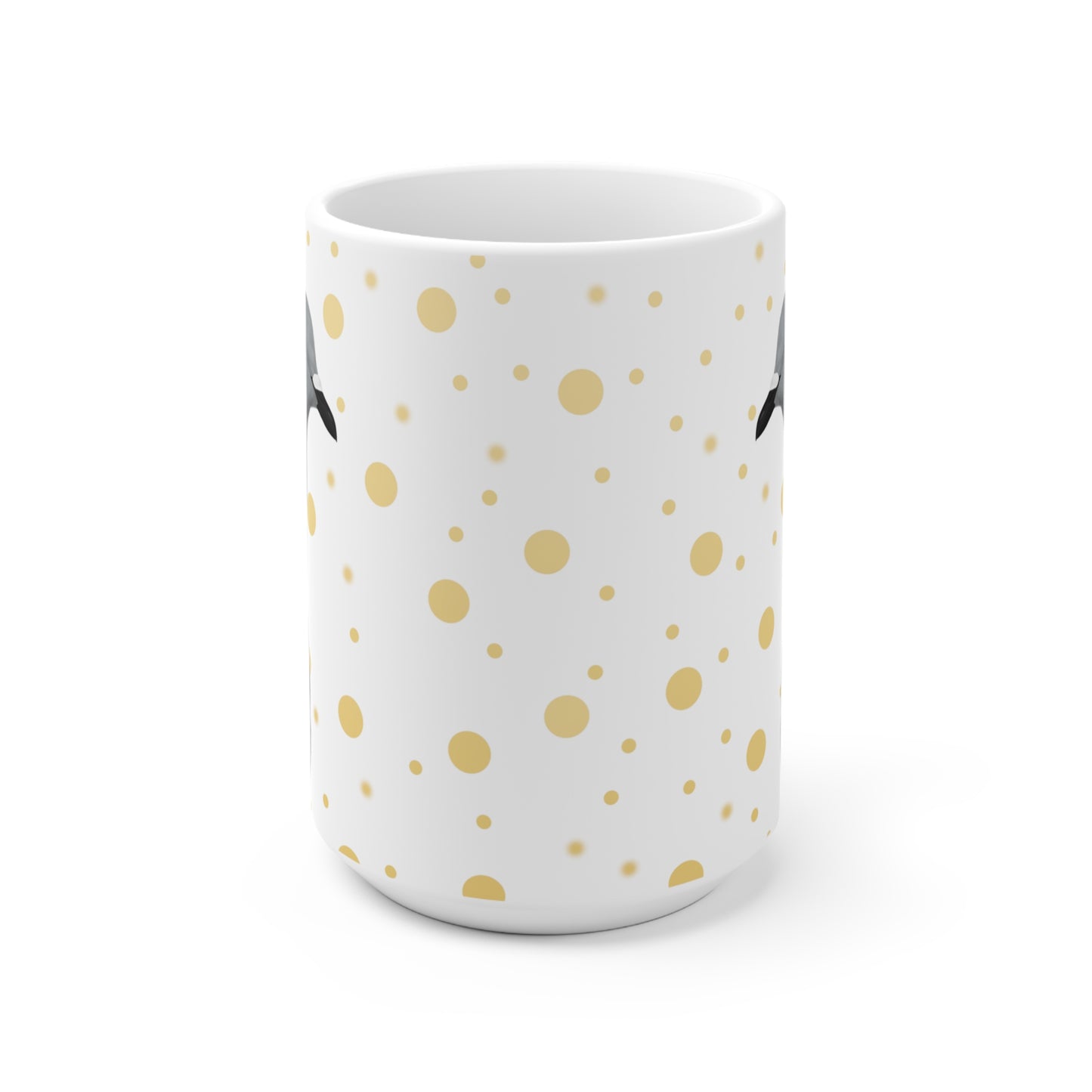 Taube mit Goldenen Punkten Vogel Tasse