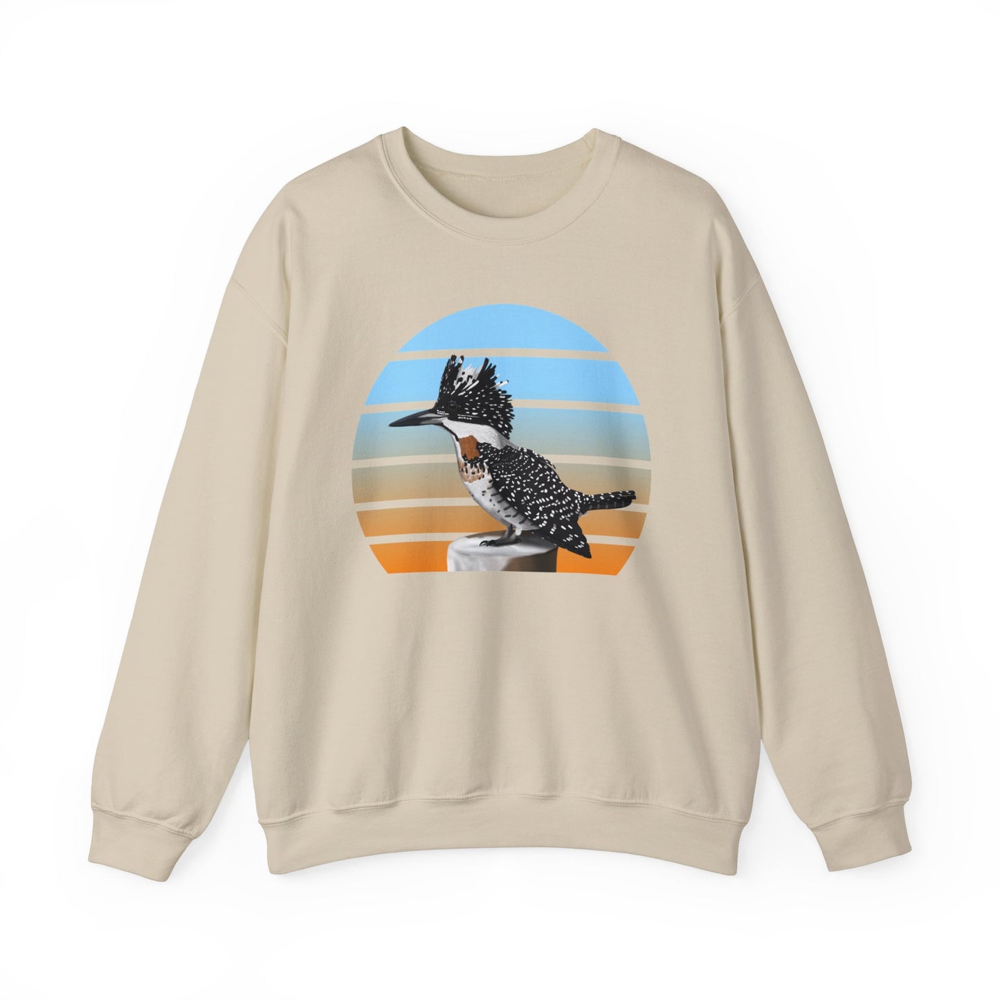Crested Kingfisher Birdlover Ornithologist Bird Sweatshirt