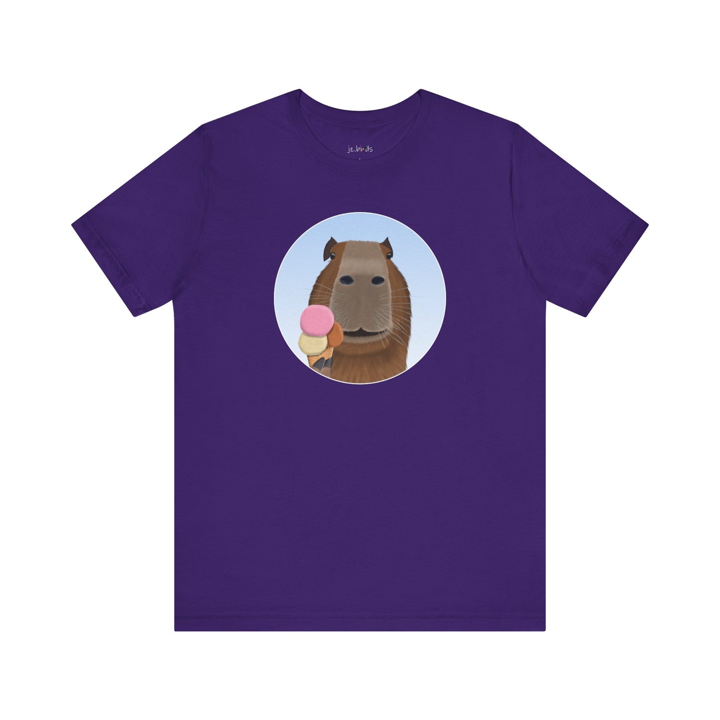 Capybara with Ice Cream Funny T-Shirt