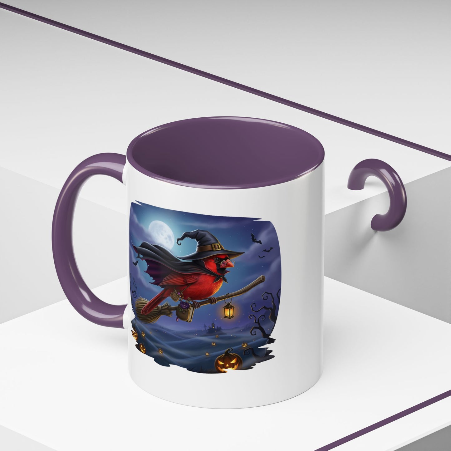 Cardinal Halloween Bird Mug - Perfect for Spooky Season