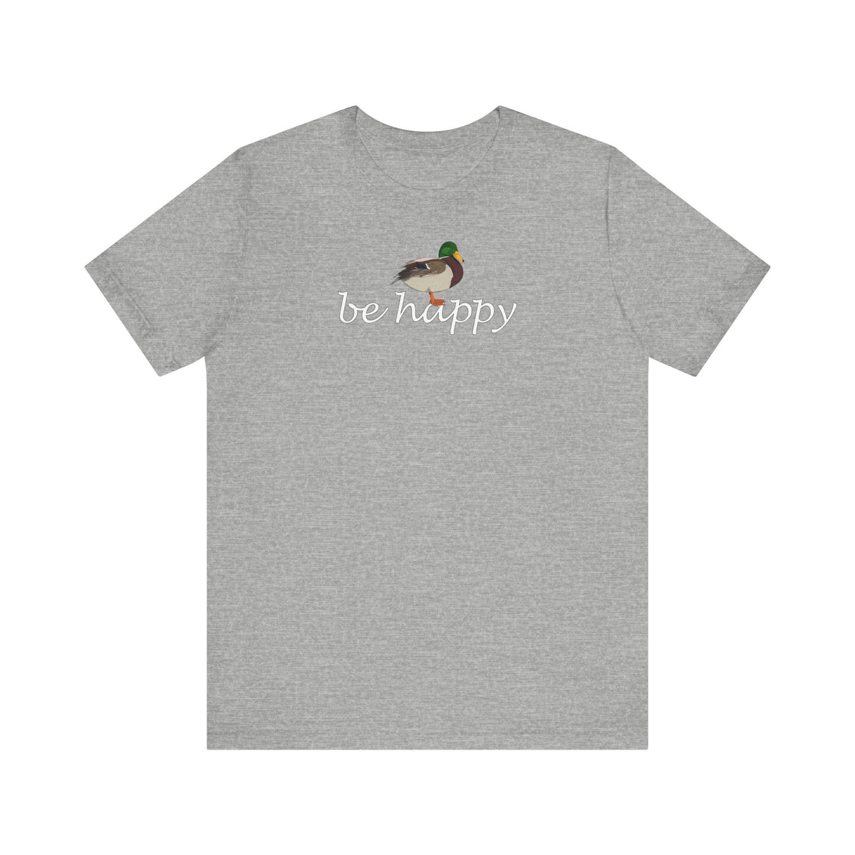 Ente Be Happy T-Shirt – bird graphic tee und watching gear Stil