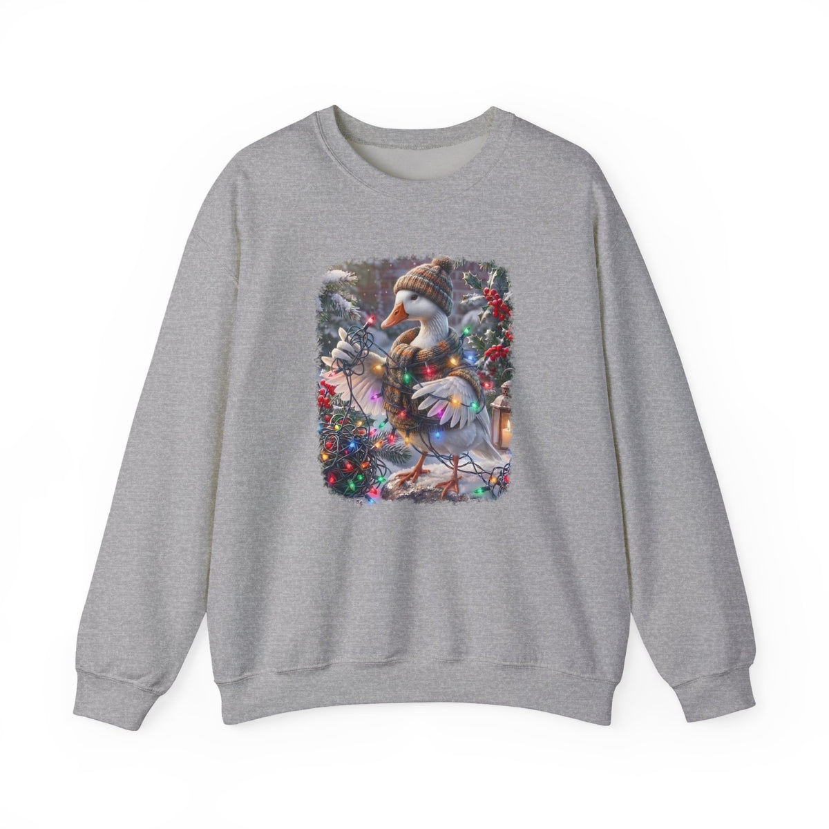 Goose Christmas Sweatshirt – Tangled Lights Winter Crewneck