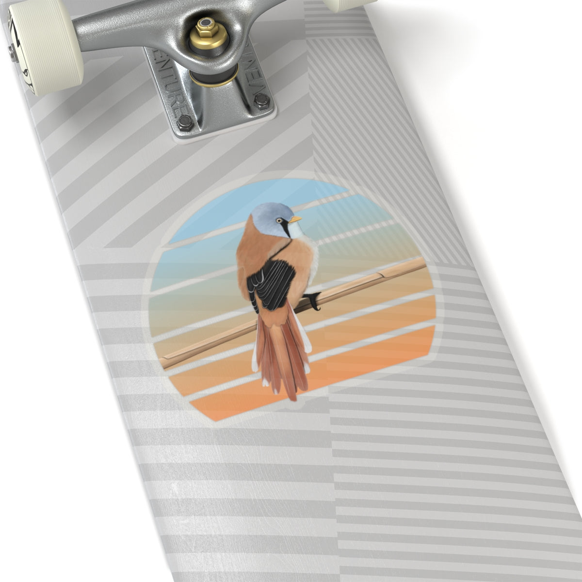 Bearded Reedling Bird Sticker