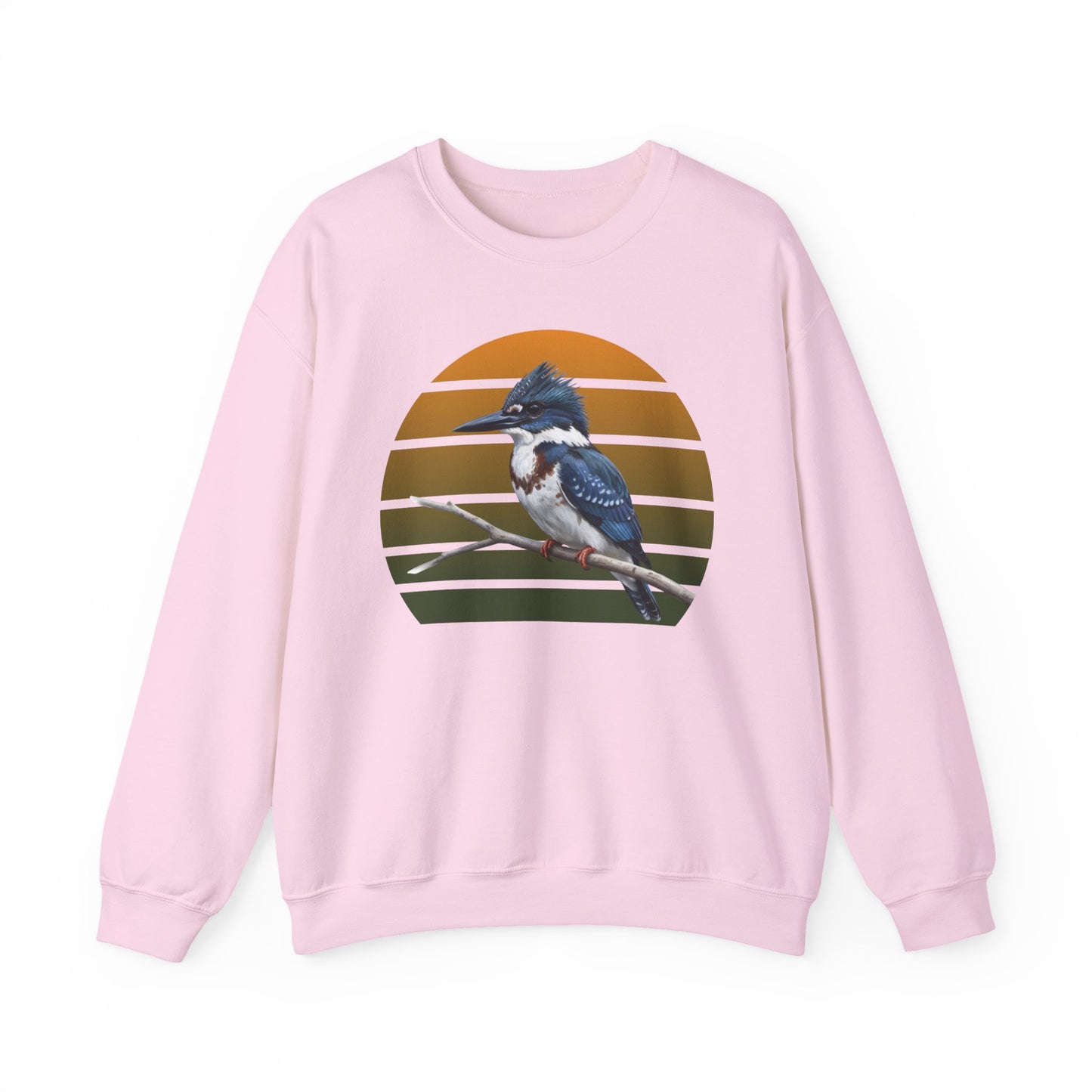Belted Kingfisher Sweatshirt | Bird Watcher Crewneck | Unisex Songbird Gift for Bird Lovers
