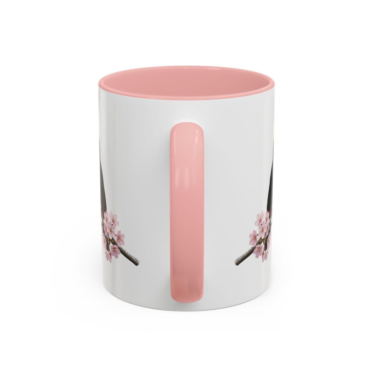 Toucan Cherry Blossom Mug | Pink Ceramic Coffee Cup for Bird Lovers – 11oz,