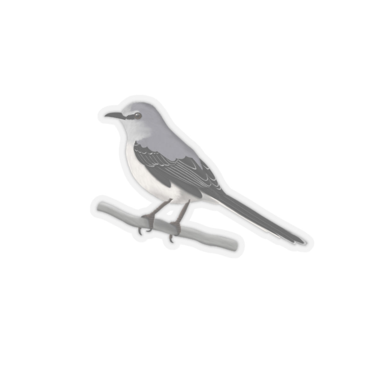 Mockingbird Bird Kiss-Cut Sticker - jz.birds