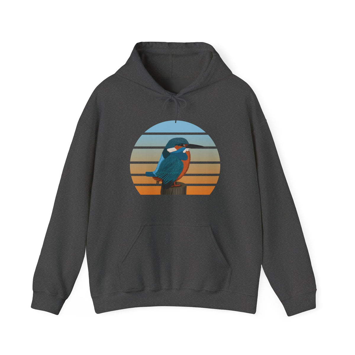 Kingfisher Hoodie – bird DTG