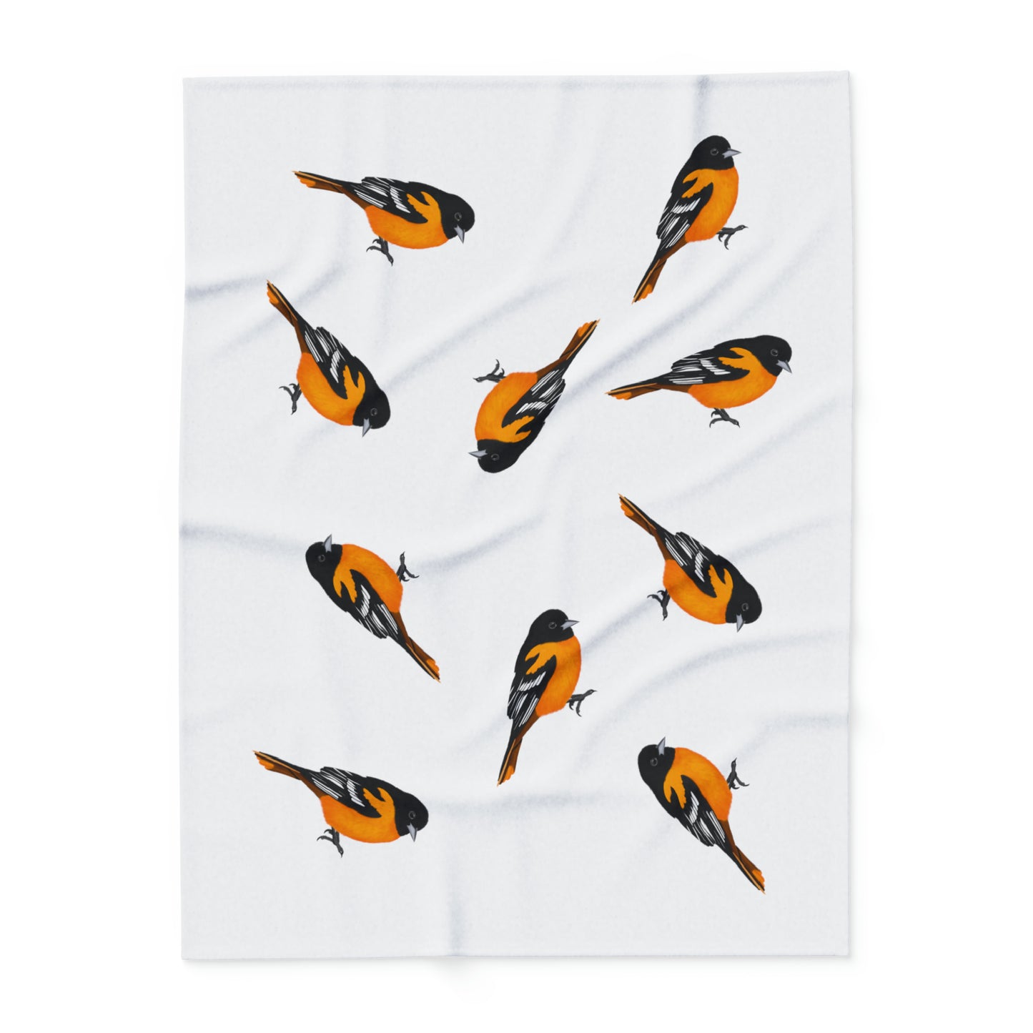 baltimore oriole bird blanket