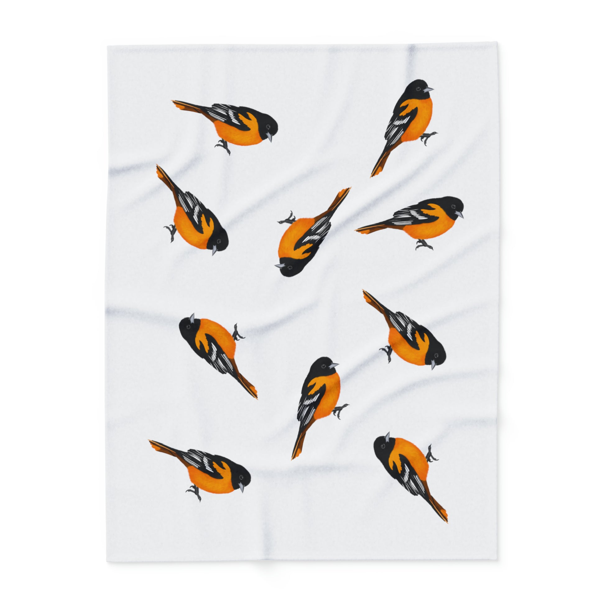 baltimore oriole bird blanket