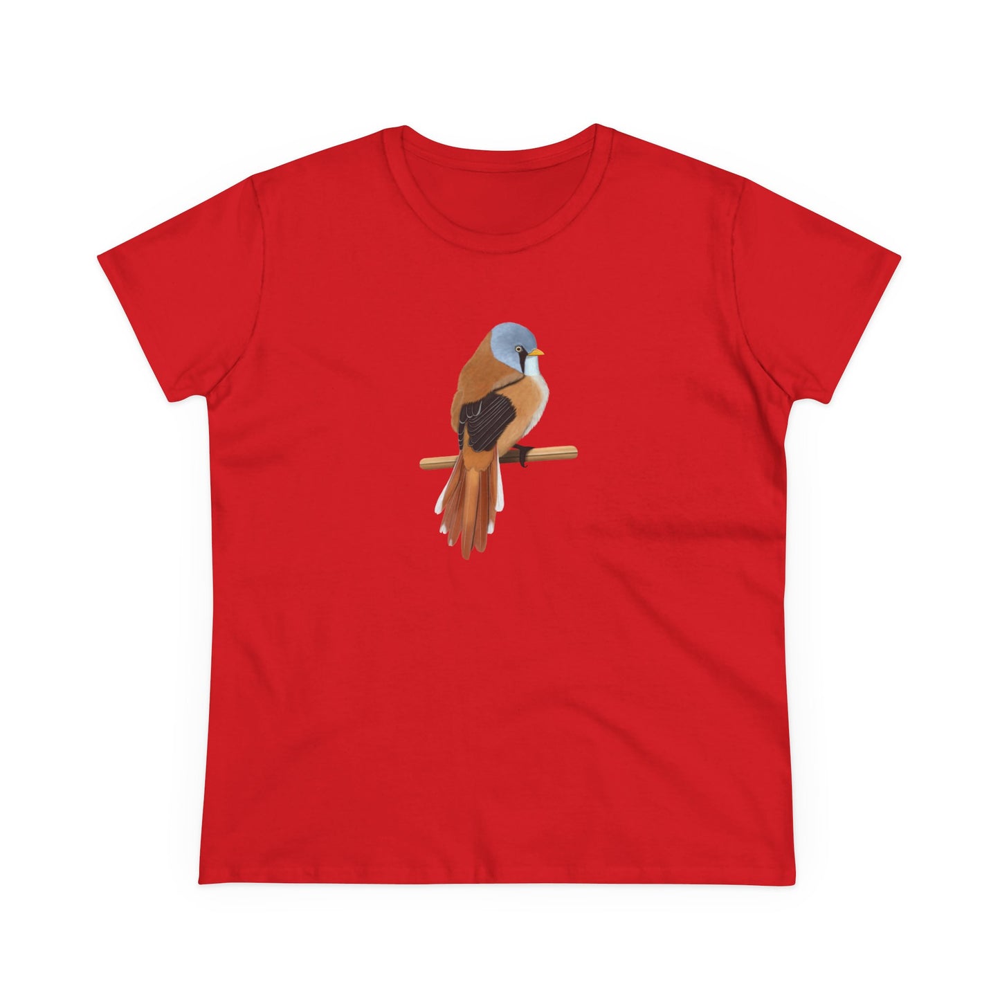 Bearded Reedling Bird Design for Birdwatchers and Bird Lovers Women's T-Shirt