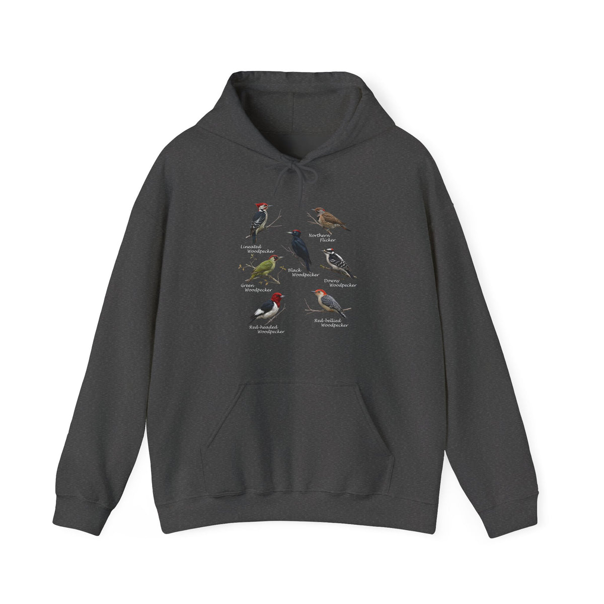 Woodpecker Hoodie on bird background