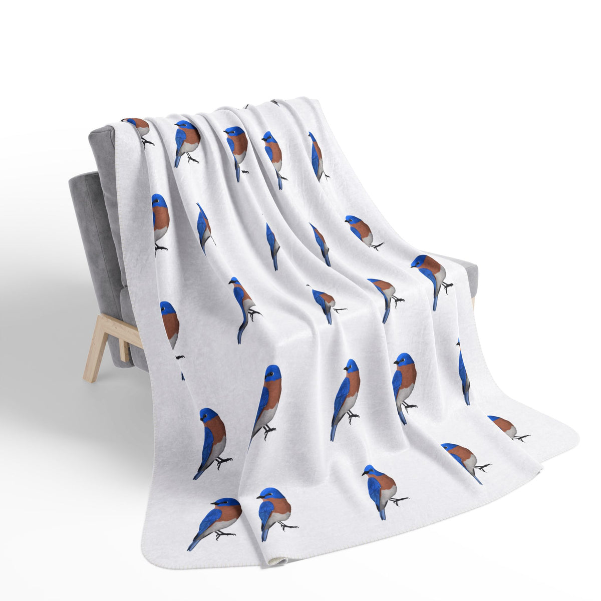 Bluebird Blanket – bird and Pattern style