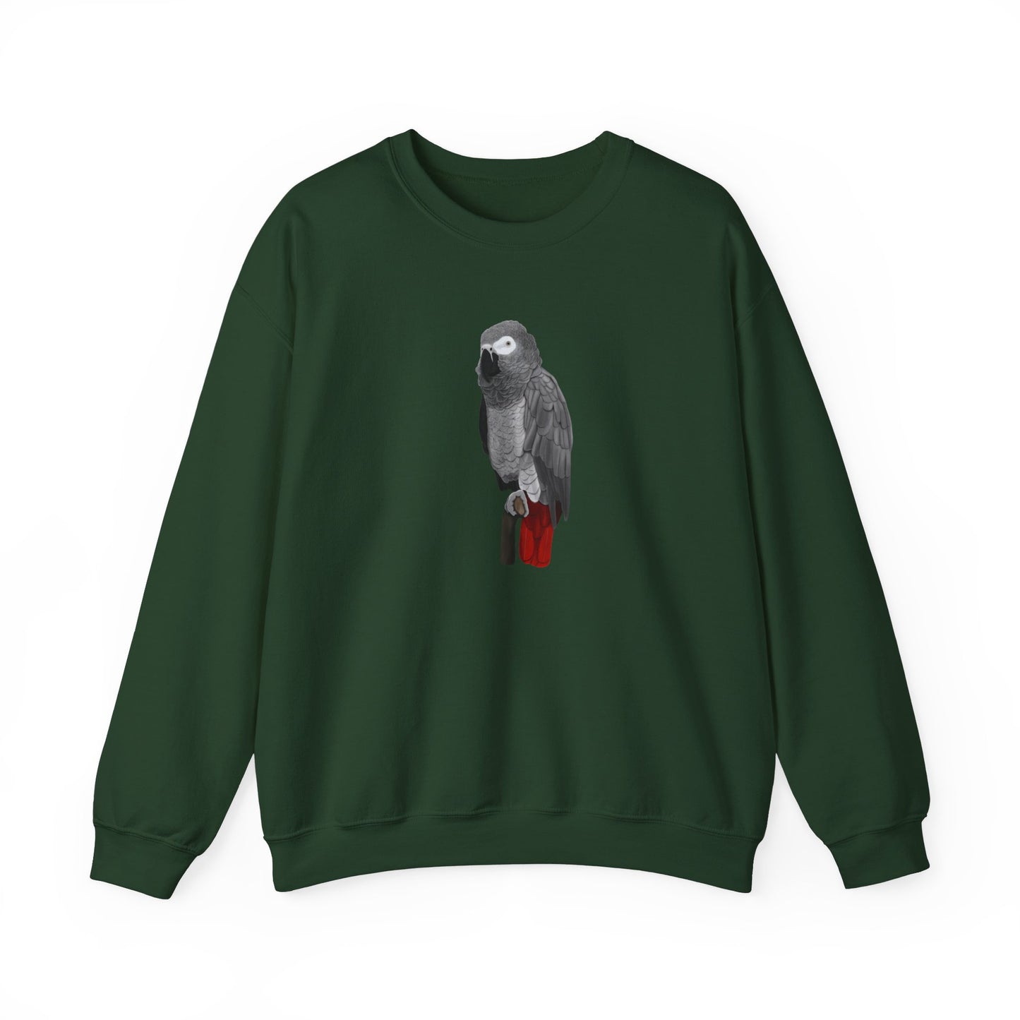 Grey Parrot Bird Watcher Biologist Crewneck Sweatshirt