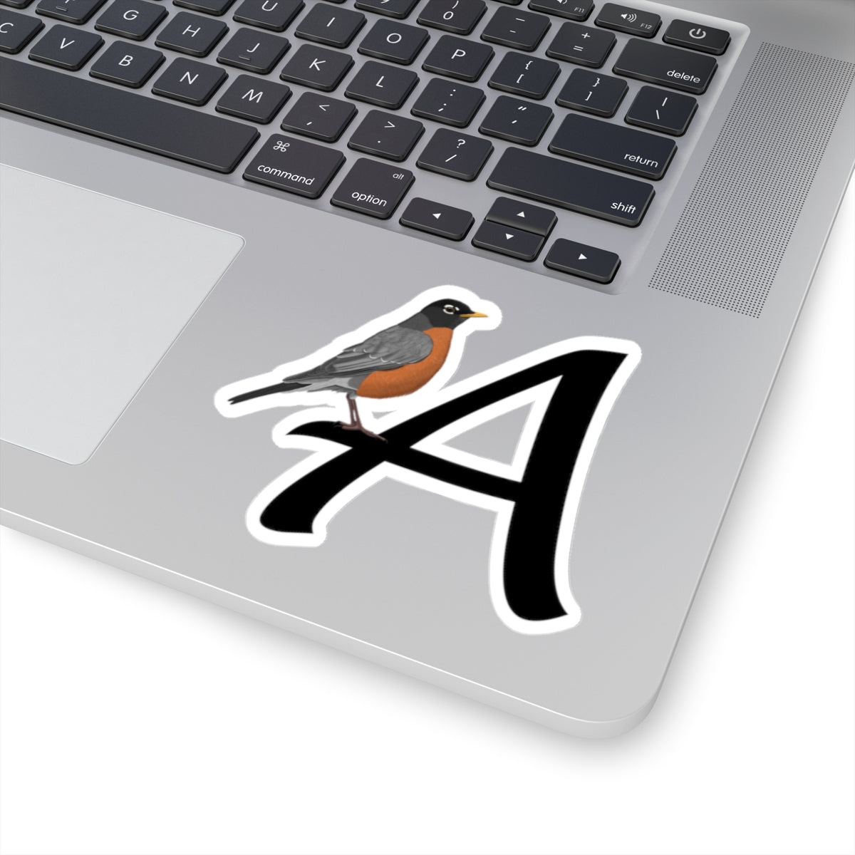 American Robin Paper products – Letter A Bird Kiss-Cut Sticker