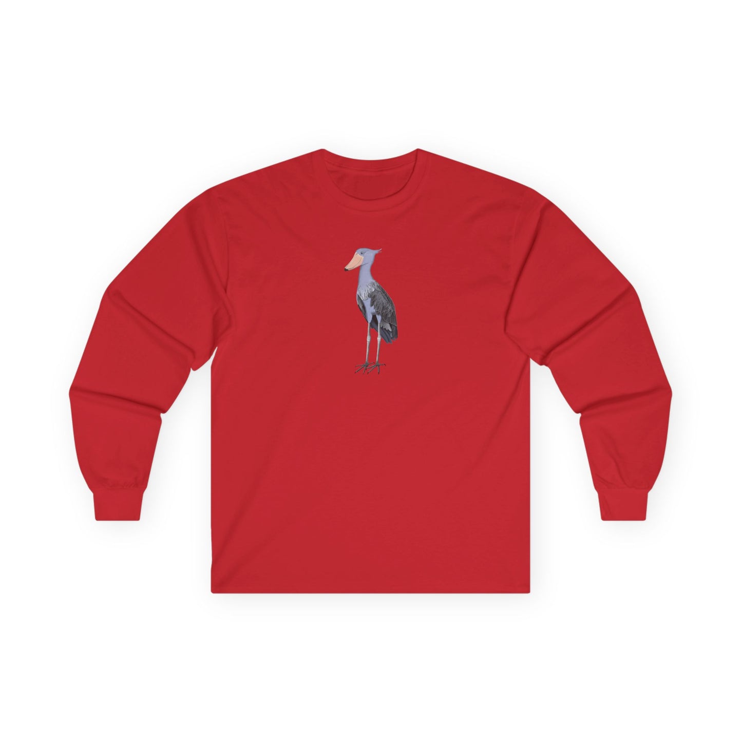 Shoebill Birding & Birdwatching Bird Cotton Long Sleeve T-Shirt