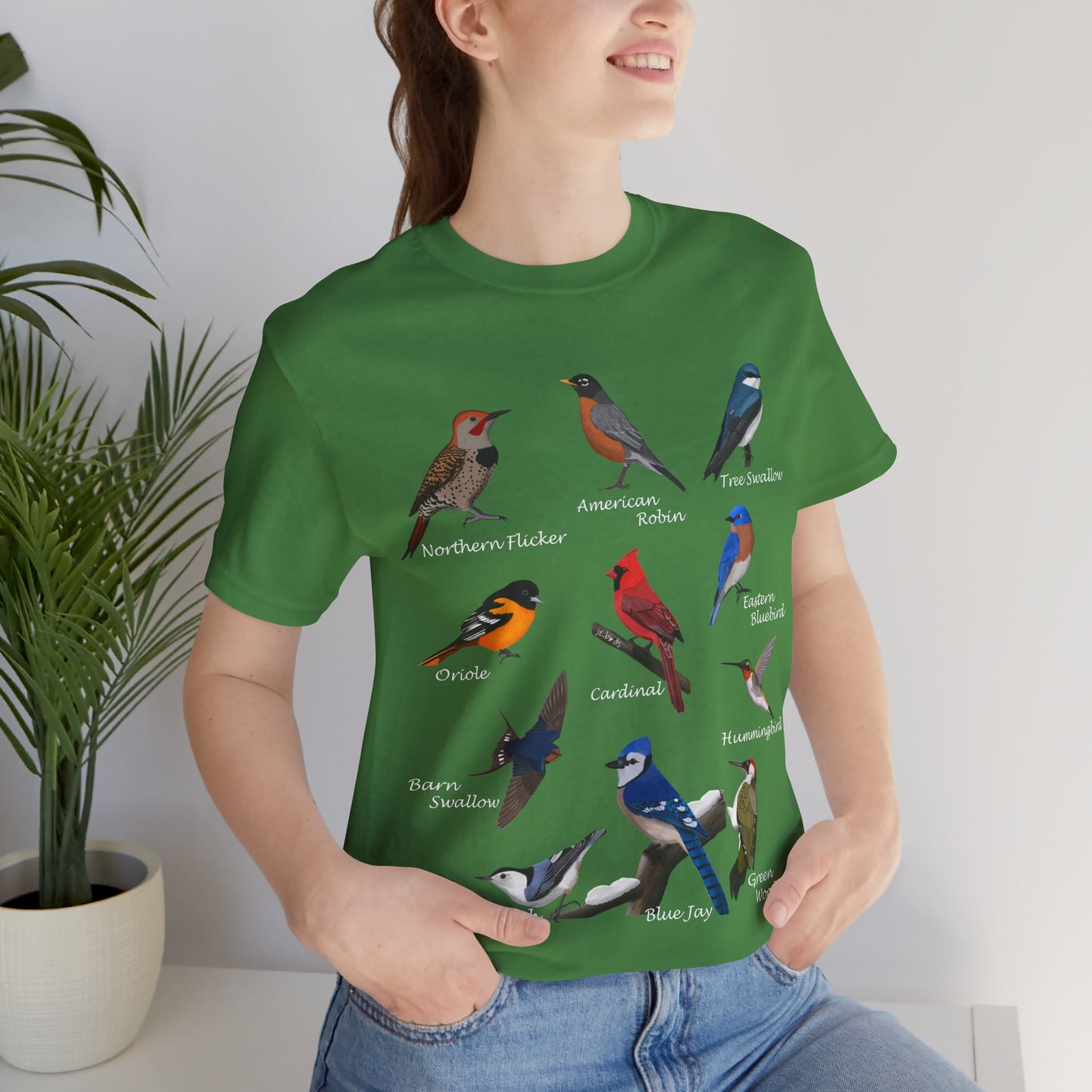 Blue Jay Cardinal Oriole Bluebird Hummingbird Bluebird Birding & Birdwatching T-Shirt