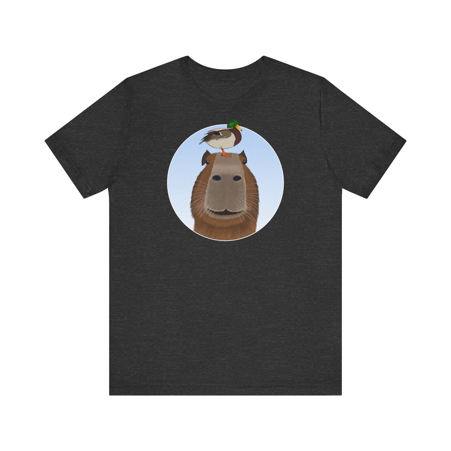 Capybara mit Ente Lustiges Vogel T-Shirt