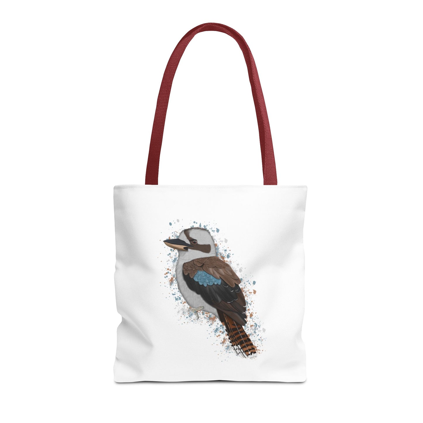 Kookaburra Tragetasche 40x40cm Vogel Tasche Weiß für Vogelbeobachter