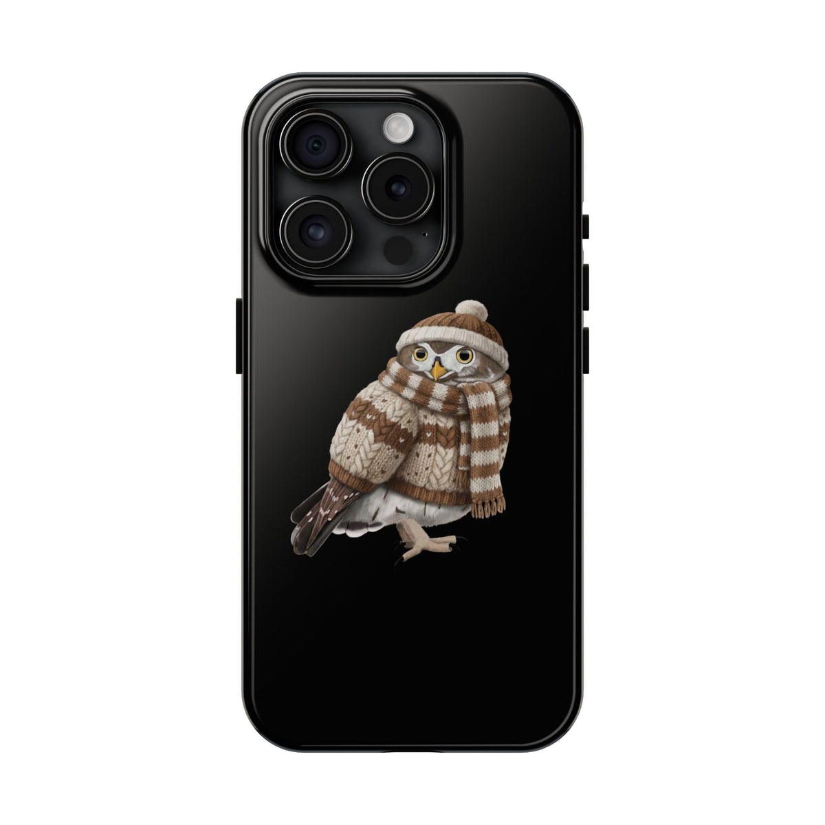Owl Dual-Layer iPhone Case with Bird Art – The Perfect Gift for Ornithologists & Bird Lovers