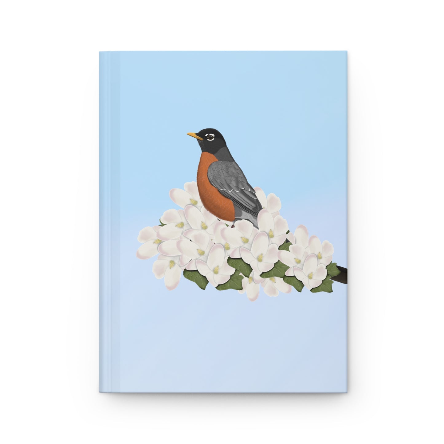 American Robin Bird Hardcover Journal 150 Pages