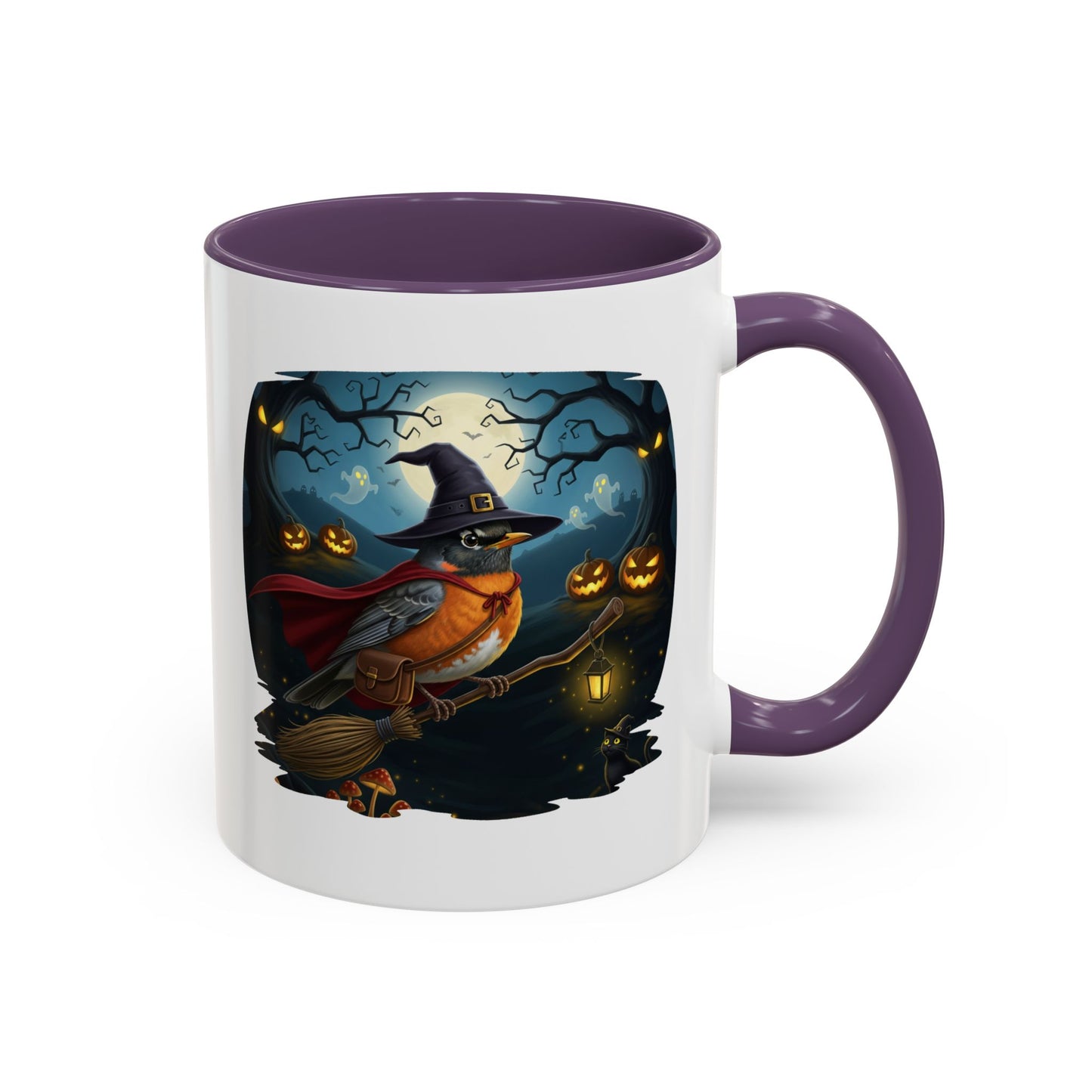 American Robin Halloween Bird Mug - Perfect Bird Lover Gift for Spooky Season