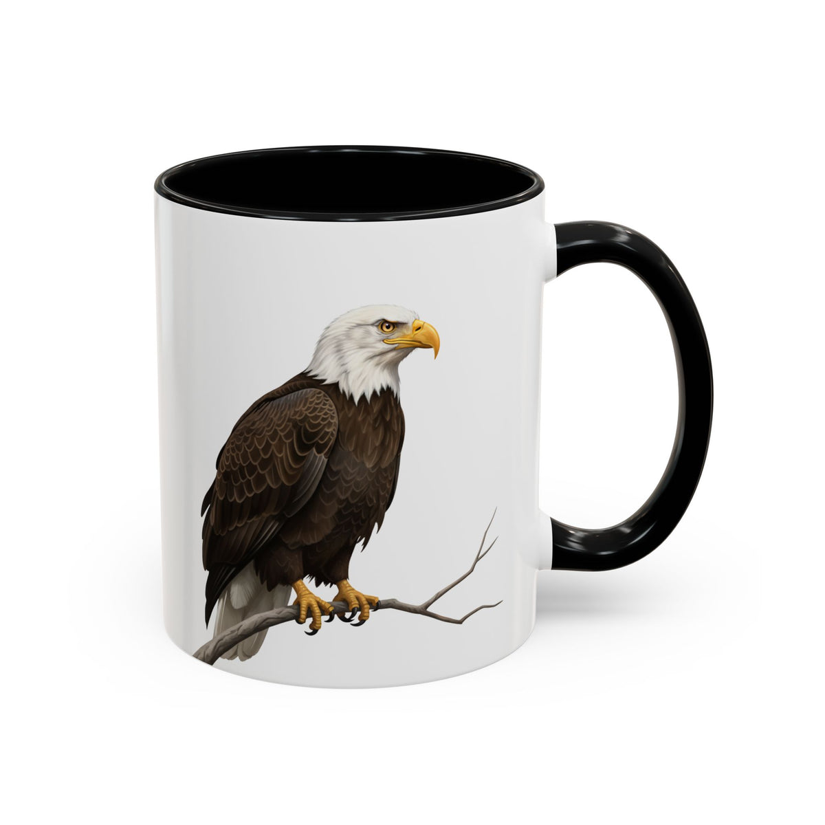 Bald Eagle Ceramic Bird Coffee Mug – Custom Gift for Bird Watchers