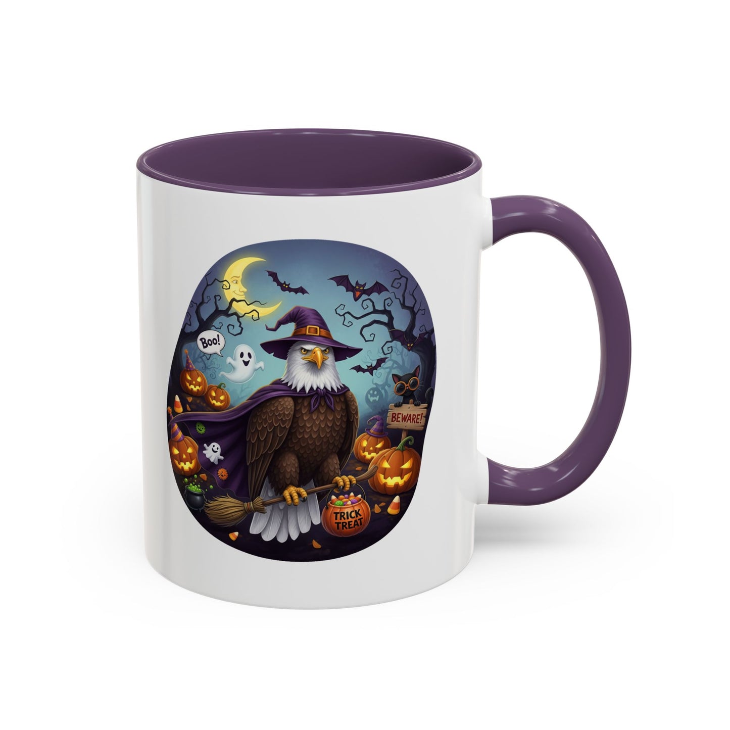 Bald Eagle Halloween Bird Mug - A Spooky & Funny Halloween Cup