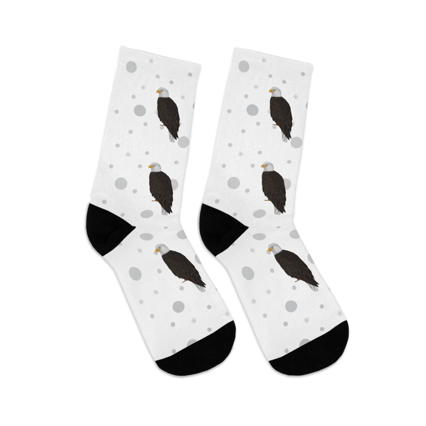 Bald Eagle Socks White Bird Socks for Bird Lovers One Size